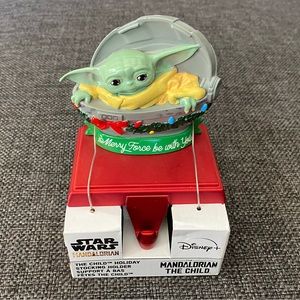 NWT Star Wars The Child Stocking Hanger, Mandalorian, Grogu/Baby Yoda, Christmas